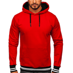 Hoodie Herr - Röd herrtröja med luva