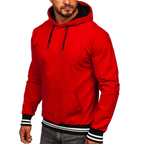 Hoodie Herr - Röd herrtröja med luva