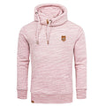 Hoodie Herr - röd melange huvtröja