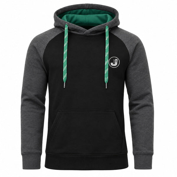 Hoodie herr - billiga herrtröja svart och grå