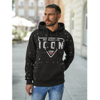 Svart Herrtröja med luva - Hoodie