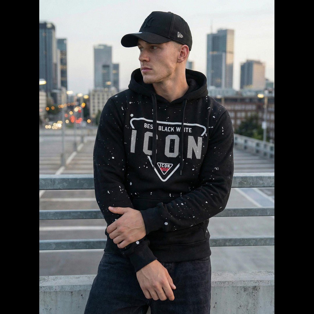 Icon hoodie svart