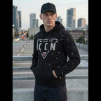 Icon hoodie svart stående