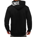 Svart luvtröja - Hoodie influence bakifrån