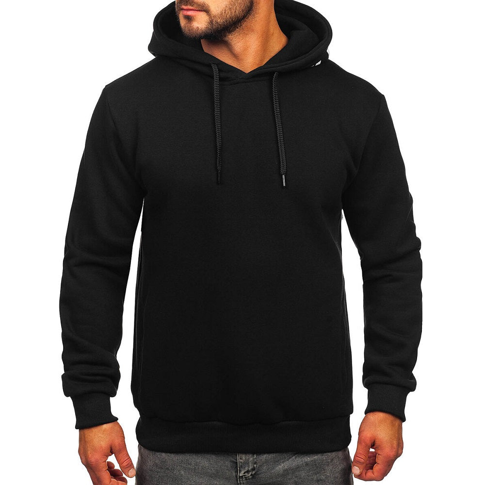 Svart luvtröja - Hoodie influence framifrån