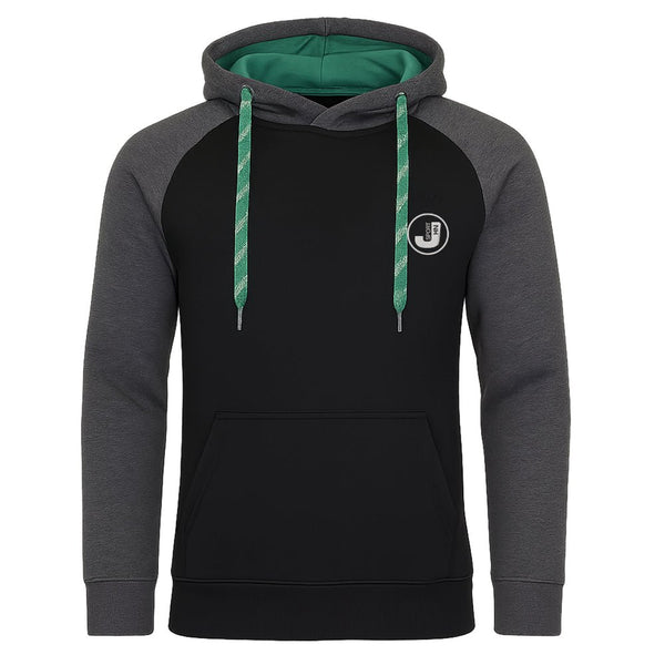 Huvtröja Göteborg - Svart hoodie med mörkgrå ärmar