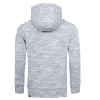 Herrtröjor med luva - Hoodies melange i flera färgval blå bakifrån