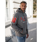 Billig herr hoodie icon mörkgrå