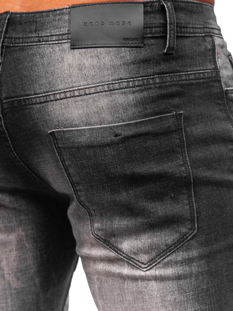 Jeans destroyed med stretch - Herrjeans Regular fit
