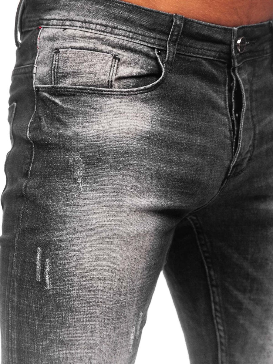 Jeans destroyed med stretch - Herrjeans Regular fit