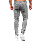 GC-Grå herrbyxa - Jeans joggers bakifrån