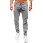 GC-Grå herrbyxa - Jeans joggers framifrån