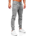GC-Grå herrbyxa - Jeans joggers sidan