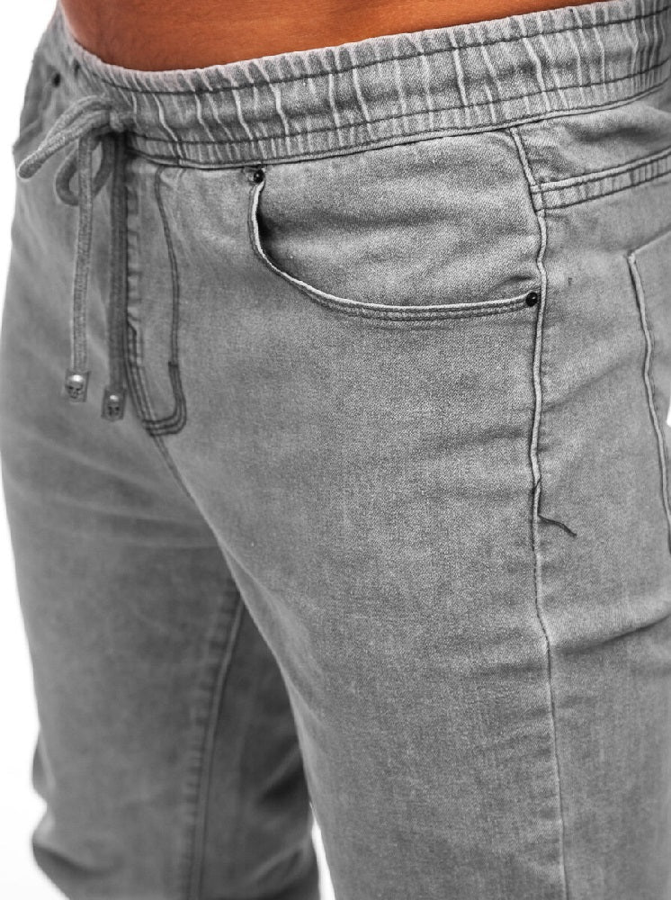 GC-Grå herrbyxa - Jeans joggers zoomad