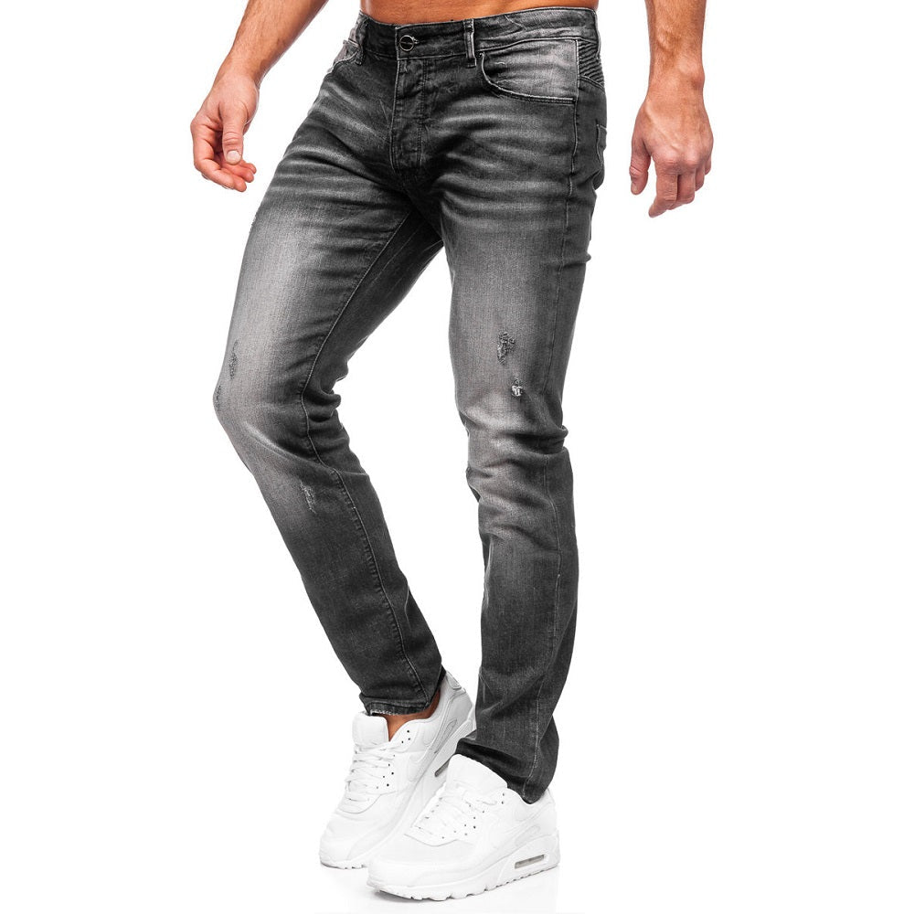 Jeans med lätta slitningar - Herrjeans framifrån