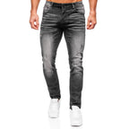 Jeans med lätta slitningar - Herrjeans