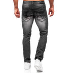Jeans med lätta slitningar - Herrjeans bakifrån