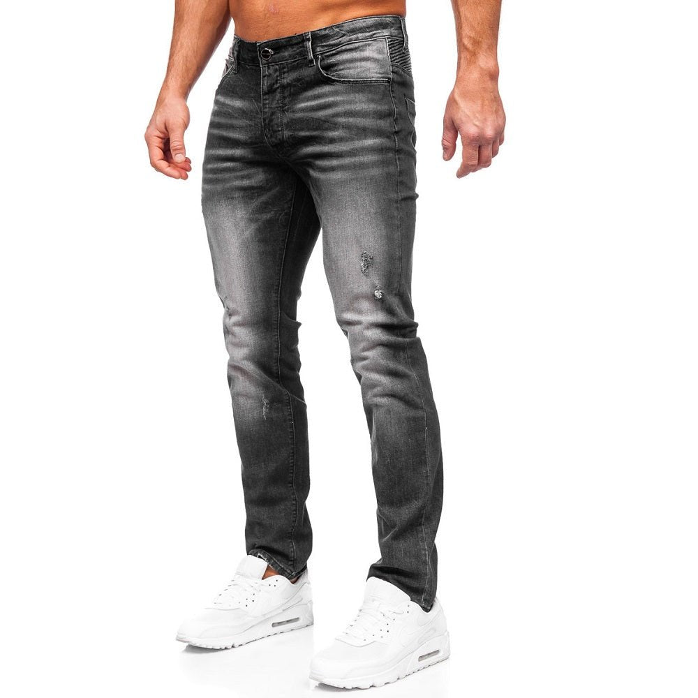 Jeans med lätta slitningar - Herrjeans från sidan
