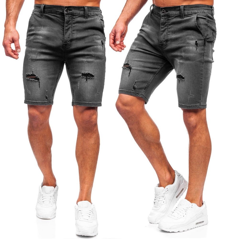 Jeansshorts Herr - Mörkgråa Shorts