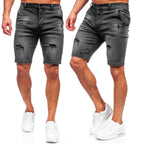 Jeansshorts Herr - Mörkgråa Shorts
