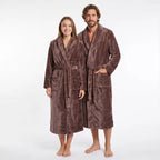 Gaubert® unisex morgonrock i kaffebrun färg för dam och herr