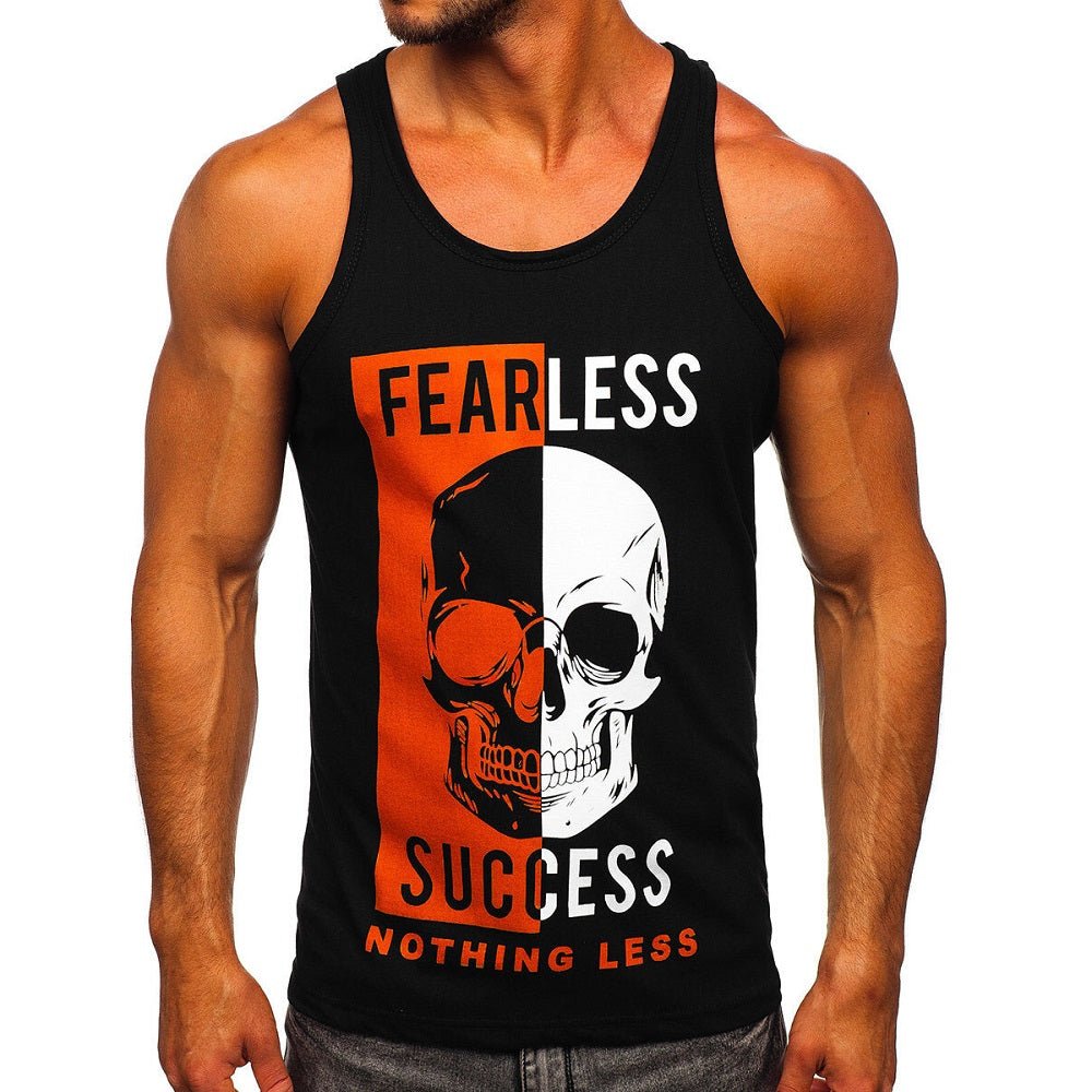 Tanktop Fearless - Svart Herrlinne