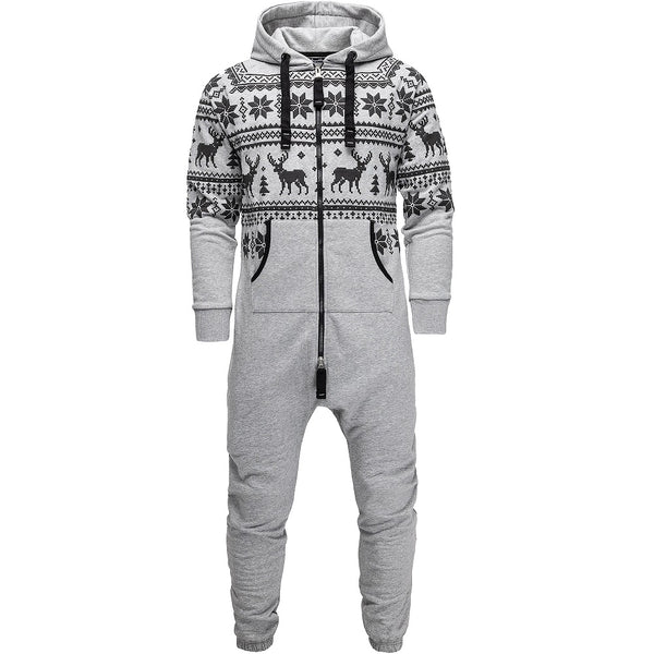 Mysiga onesies med luva - unisex jumpsuits ljusgrå