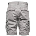 Cargoshorts herr ljusgråa från Amaci & Sons bakifrån