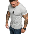 Ljusgrå herr t-shirt med slim fit passform