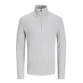 ljusgrå stickad herrtröja från Jack & Jones