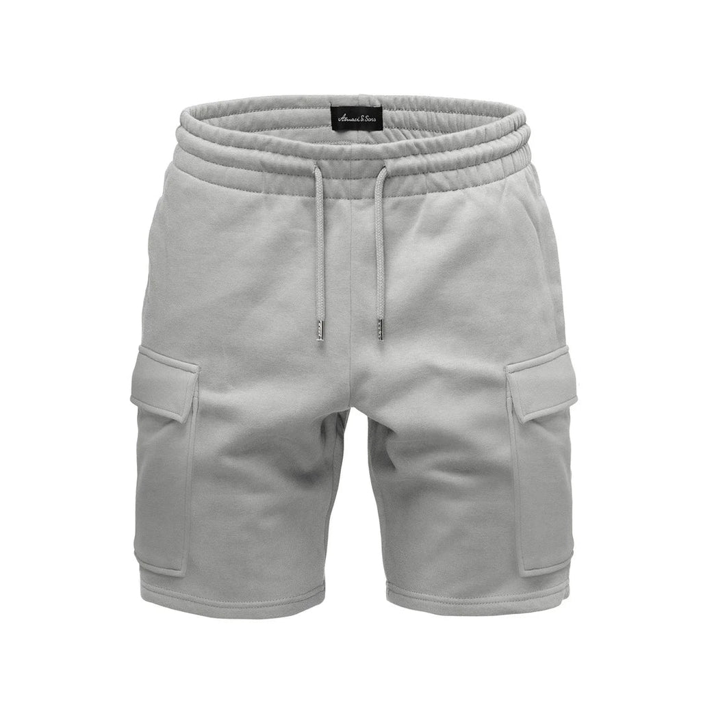 ljusgrå shorts herr med cargofickor från Amaci & Sons