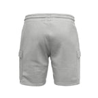 ljusgrå shorts herr med cargofickor från Amaci & Sons bakifrån