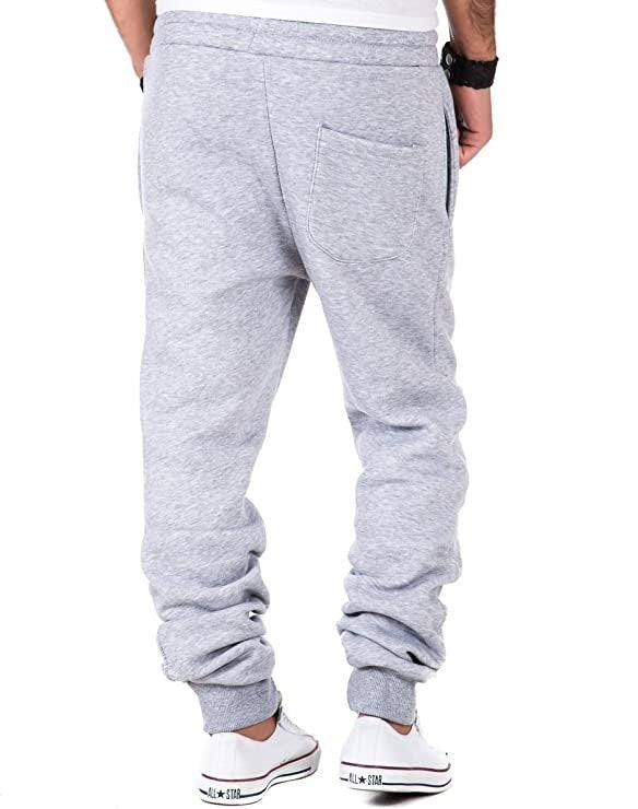 Ljusgråa mjukisbyxor herr 239 kr bild bakifrån