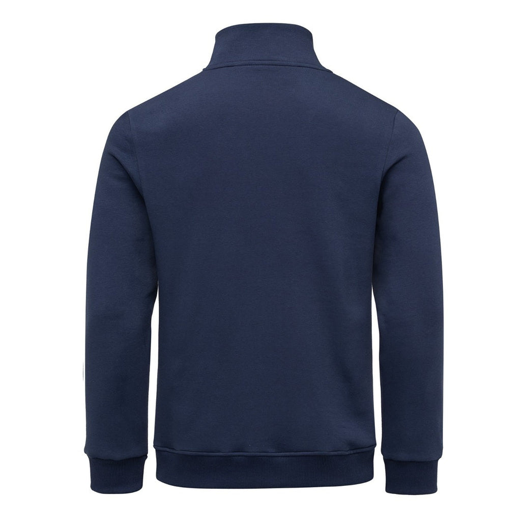 Marinblå Amaci & Sons sweatshirt herr Regular Fit sedd bakifrån
