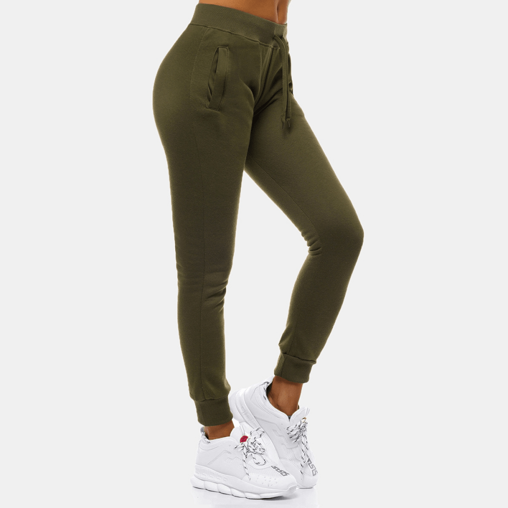 Militärgröna Mjukisbyxor - Sweatpants Dam