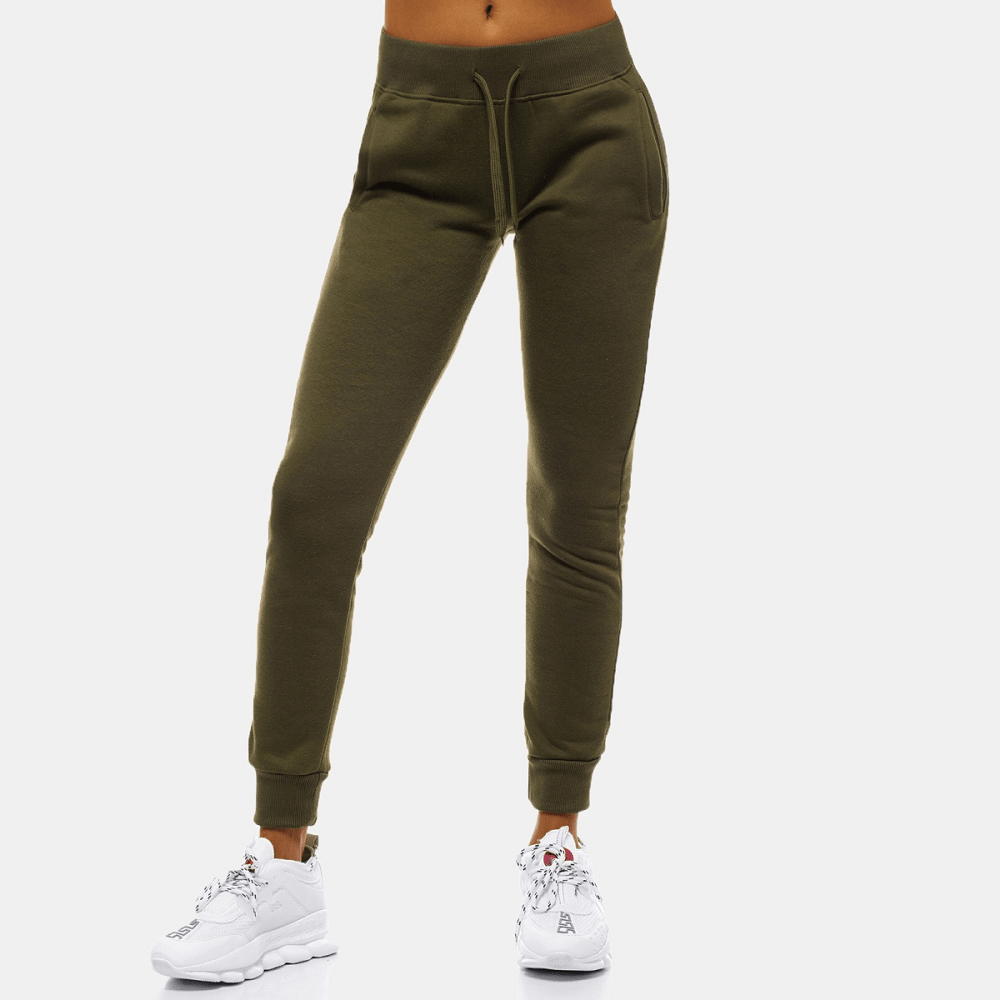 Mörkgröna sweatpants dambyxor