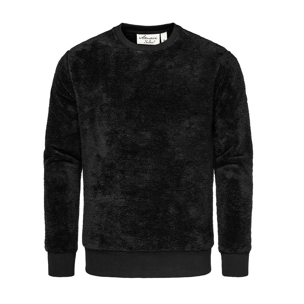 Svart fleecetröja - Herrtröja i fleece