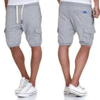 Ljusgrå mjukisshorts cargoshorts