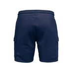 Mörkblå cargo shorts herr från Amaci & Sons bakifrån