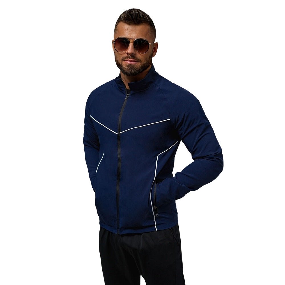 Mörkblå träningströja av polyester