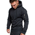Mörkgrå herr hoodie med attityd 299 kr