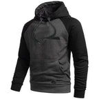 Hoodie mörkgrå JHNsport kollektion framifrån