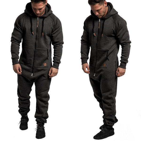 Mörkgrå Unisex onesie med luva 499 kr