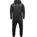 Supersköna unisex jumpsuits med luva - varm och gosig onesie mörkgrå