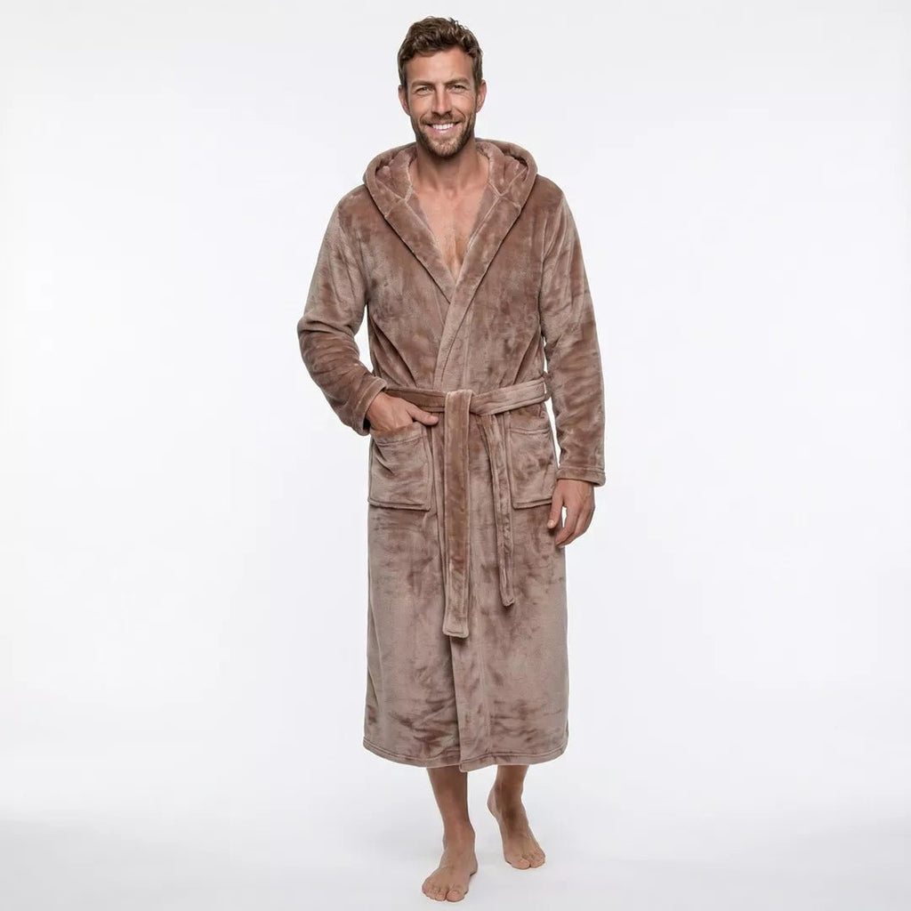 Beige morgonrock unisex - billiga morgonrockar Herr