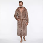 Beige morgonrock unisex - billiga morgonrockar Herr