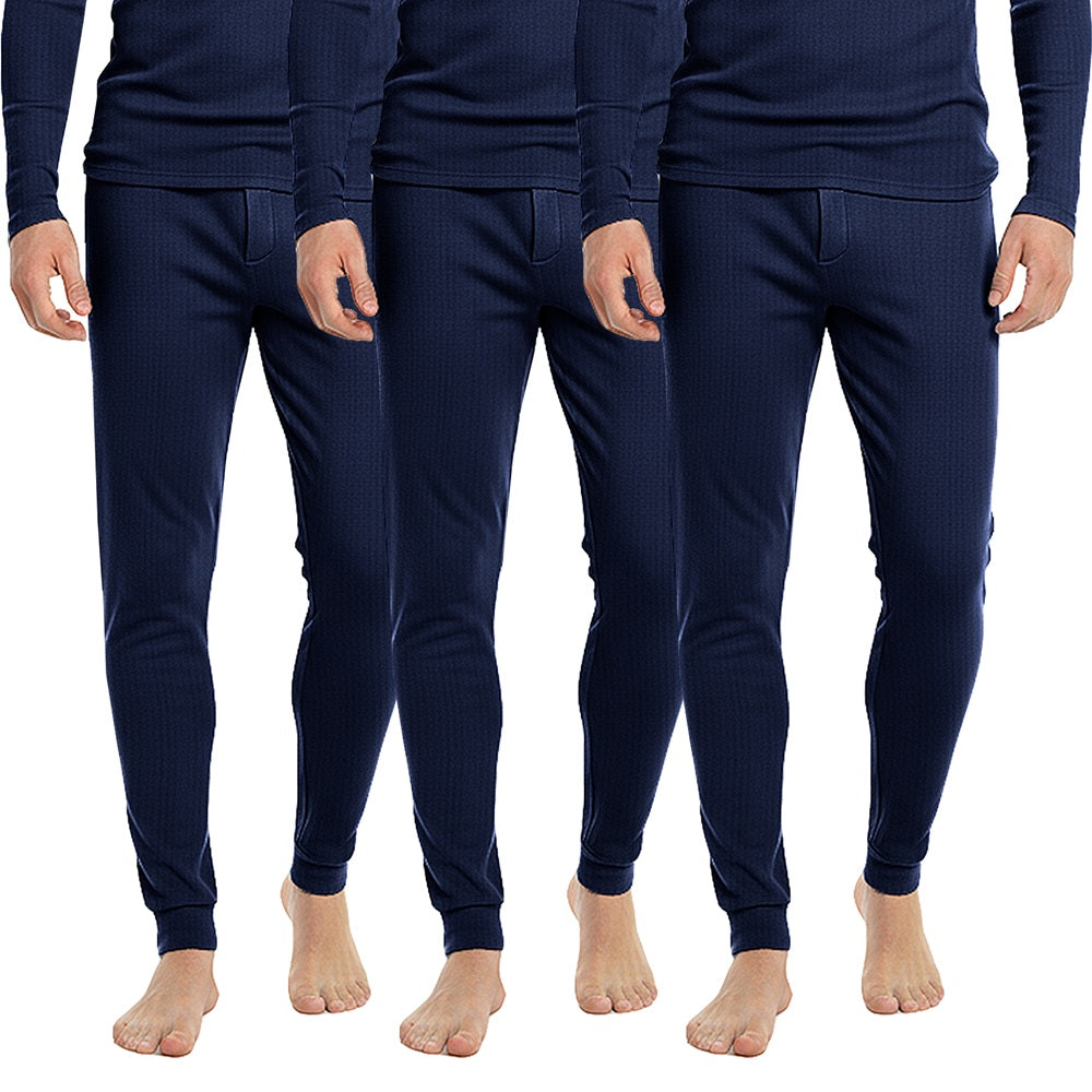 Billiga långkalsonger herr mörkblåa