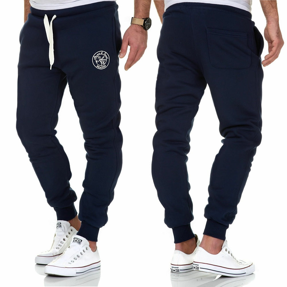 Herrbyxor mjukisbyxor navyblåa