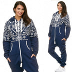 Navyblå vintage onesie - jumpsuit