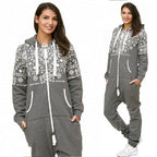 Onesie / Jumpsuit overall - grå vintagestil